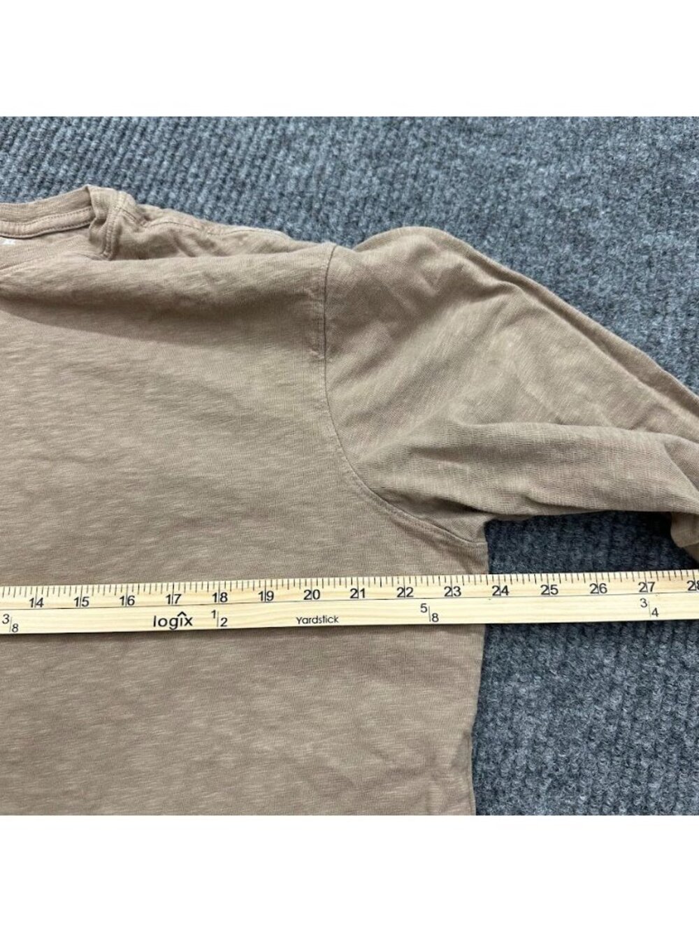 American Giant Slub Crew Neck Long Sleeve Tee Shirt 100% Cotton USA Made Mens XL - Picture 5 of 6